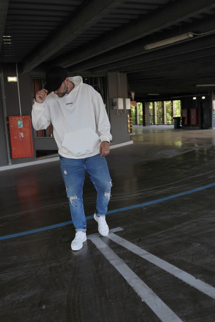 Худі з мерчем ДТФ (оверсайз)